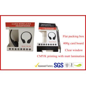 Buy cheap Collapsible Customized CardBoard Electronics Packaging With Clear Window from wholesalers