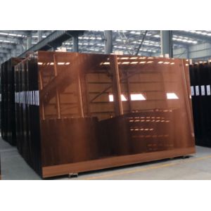 Buy cheap Grounding Edge 12.38mm Louver Reflective Tempered Glass Panels from wholesalers