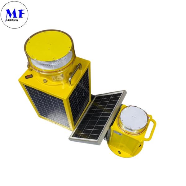Solar Power LED Aviation Light With Red Green Yellow White Blue Flashing