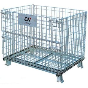 Buy cheap Stackable Wire Mesh Storage Cages Customized Collapsible from wholesalers