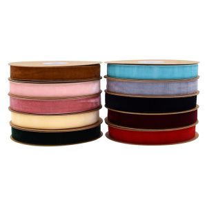 Buy cheap 25mm single side velvet ribbon with different size from wholesalers