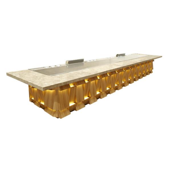 Soup BBQ Grilling Mobile Teppanyaki Equipment Multifunction For Restaurant