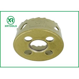 Buy cheap Gold Round Bi Metal Hole Saw , HSS M42 Carbide Tipped Hole Saw With Built from wholesalers