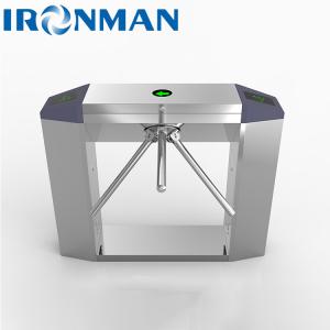 Buy cheap Pedestrian Access Control Tripod Turnstile Barrier Gate with RFID Reader in Semi-auto mode from wholesalers