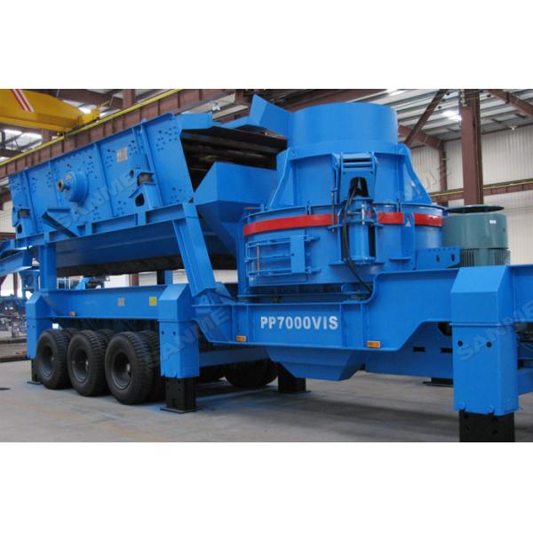 Buy cheap River Pebbles Feeding 80mm VSI Mobile Mining Crusher from wholesalers