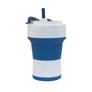 Buy cheap 550ml Collapsible Silicone Drinking Glass Travel Mug Coffee Cup BPA Free from wholesalers
