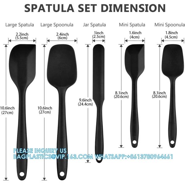 Buy cheap Silicone Rubber Spatula Set For Kitchen Baking, Cooking, And Mixing High Heat Resistant Non Stick Dishwasher Safe from wholesalers