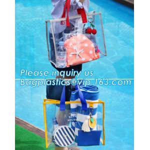 Buy cheap Custom Women Men Lady Single Clear Waterproof PVC Shoulder Bag, Sling Shoulder Clear PVC Crossbody Bag, Shoulder Bag wit from wholesalers