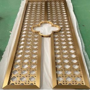 Buy cheap Laser cutting screen decoration room divider metal wall partition from wholesalers