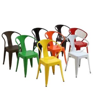 Buy cheap Adjustable Metal Dining Chairs Modern Stackable Design from wholesalers