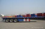 50ton flatbed container semi truck trailer - TITAN VEHICLE