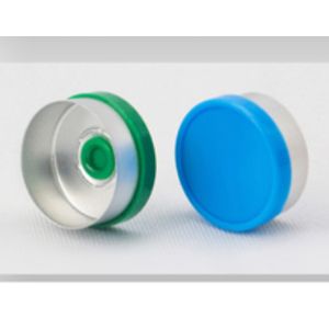 Buy cheap ISO9001 Blue Orange Medicine Vial Cap With Rubber Stopper from wholesalers