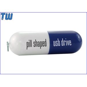 Buy cheap Full Plastic Pill Shaped Usb Drive Medicine Promotional with Key Ring from wholesalers