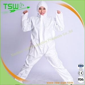 Buy cheap Breathable SPP Non Woven Disposable Coverall With Zip Velcro from wholesalers