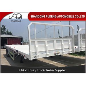 Buy cheap Capacity 30 Tons 20 Ft Q345B Steel Flatbed Equipment Trailers from wholesalers