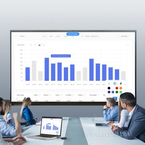 75" AG Glass 4K Resolution 48MPX Camera 6 Array Microphone Touch Screen Smart