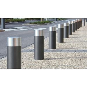 Buy cheap Zero Penetration 350mm Depth Driveway Security Post Galvanised Steel Bollards from wholesalers