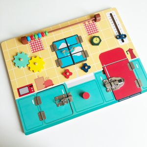 China Children Cognition Development Wooden Montessori Activity Board on sale