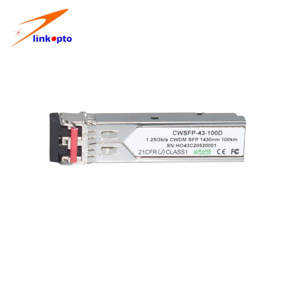 1.25G CWDM SFP 1430nm 100KM Fiber Optic Receiver Module