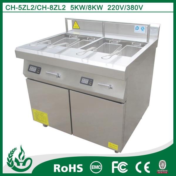 Buy cheap Double Tanks Industrial Deep Fat Fryer , Restaurant Electric Deep Fryer from wholesalers