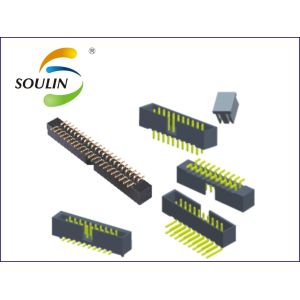 Buy cheap AU PA6T PCB DIP Box Header Rectangular Insulation Resistance product