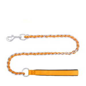 Buy cheap Chew Proof Stainless Steel Collar Leash Harness Set Training Dog Leash with Soft Handle from wholesalers