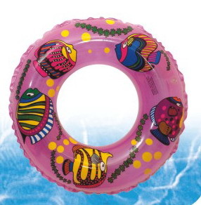 Buy cheap Inflatable swim ring with flatfishes cartoon pattern from wholesalers