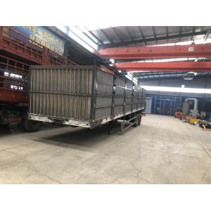Buy cheap No ABS Anti-lock Braking System Capacity Box Semi Trailer With Flatbed Construction from wholesalers