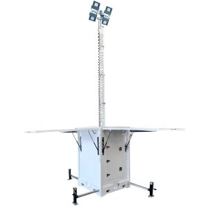 Buy cheap New Energy Cube Solar Light Tower With 4*435W Solar Panels For Emergency Lighting from wholesalers