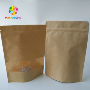 Buy cheap Kraft Paper Custom Printed Stand Up Pouches Packaging For Coffee Beans 1kg 500g from wholesalers