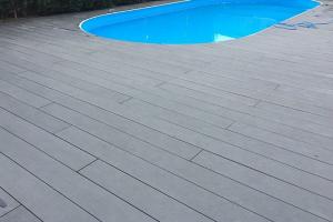 Buy cheap Weather Resistant Plastic Lumber Composite Garden Decking , Easy Installation product