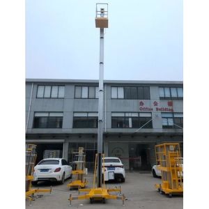 Buy cheap 8m Single Mast Aerial Work Platform Aluminum Frame Hydraulic Lift Table from wholesalers