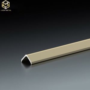 L Section Aluminium Edge Trim Profiles Right Angle For External Corner 10MM