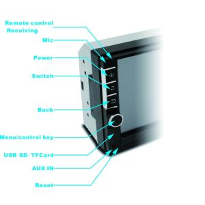 High Quality Bluetooth 2 Din 7 Inch Touch screen Car Stereo with Reversing