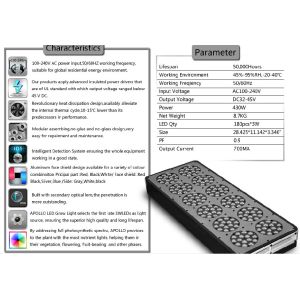 Buy cheap High Power Full Spectrum 540w Apollo LED Grow Light With Cool NEW Model For hydroponics an from wholesalers