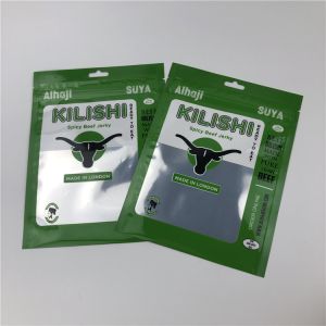 Buy cheap SGS Kraft Plastic Pouches Packaging CMYK VMPET NY CPP For Beef Jerky from wholesalers