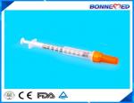 Buy cheap BM-4015 Medical Sterile Disposable Saftey Insulin Syringe with Orange Cap from wholesalers