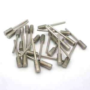 Buy cheap Lightweight 5 Pcs Diamond Mounted Points 10mm Cylinder Head 6mm Shank Diameter from wholesalers