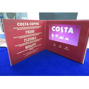 China VIF Free Sample Customized printing 7 inch lcd HD screen video brochure bult in 2GB memory for invitation,advertising on sale