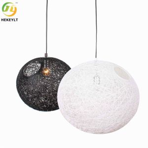 Buy cheap 60 Watt E27 Modern Pendant Light With Braided Rope Simple from wholesalers