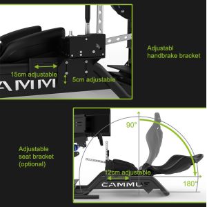 Cammus 180 Degree Rotation Manual Gear Steering Sim Racing Wheelbase