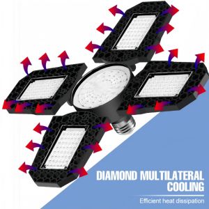 E26 E27 Full Spectrum Red Blue Warm white LED Foldable Grow Light for Green