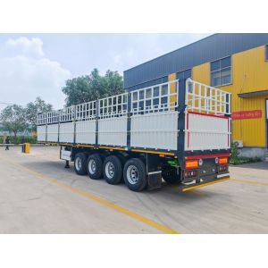 Buy cheap CIMC Factory Direct 4 axle Great design Fence cargo trailer from wholesalers