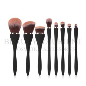 Buy cheap Streamlined Private Label Makeup Brushes 15.2CM With Aluminum Long Handle from wholesalers