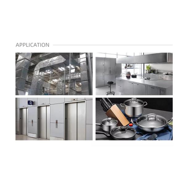 317L 420J2 Stainless Steel Sheet Coil 300mm Width Silver Color In Mirror Surface