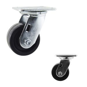 Buy cheap Hard 100mm Diameter High Temperature Caster Wheels With Roller Bearing from wholesalers