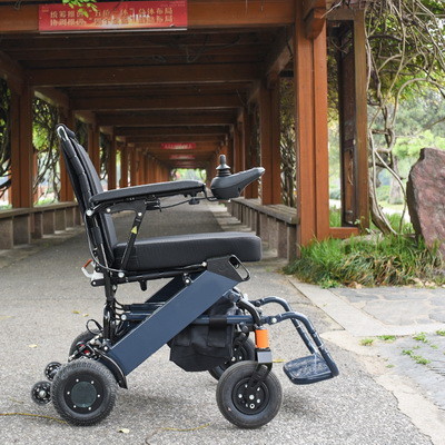 Quality Lithium Battery Foldable Electric Wheelchair Lightweight for sale