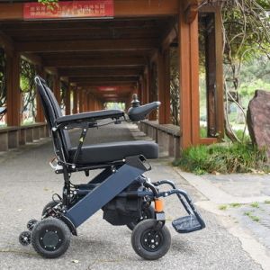 Buy cheap Lithium Battery Foldable Electric Wheelchair Lightweight from wholesalers