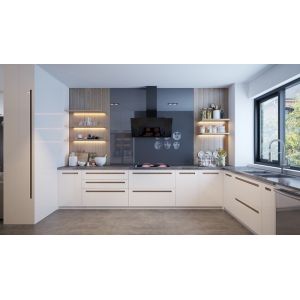Buy cheap 2022 White Modern Modular Kitchen Cabinets With Functional Accessories And Corner Basket from wholesalers