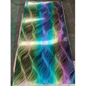 Buy cheap Colorful Gradient Stainless Steel Plate - Modern Art Decoration And Personalized Design from wholesalers